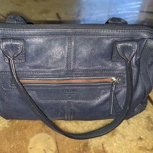 Blue fossil handbag